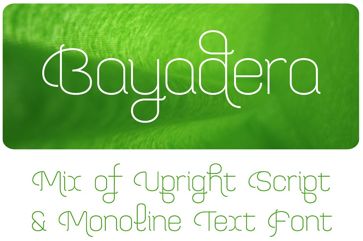 フォント Bayadera 4F