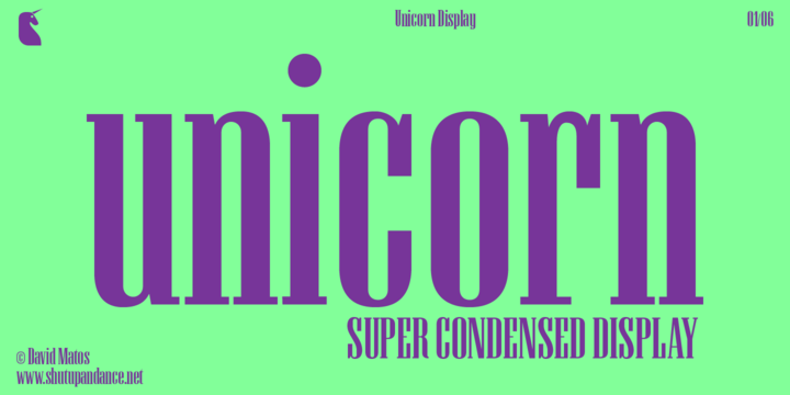フォント Unicorn