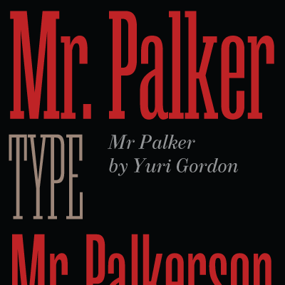 フォント Mr Palker