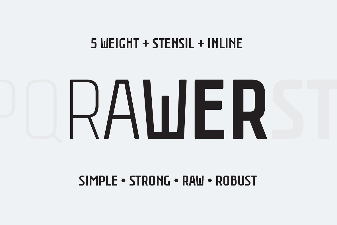 フォント Rawer Condensed