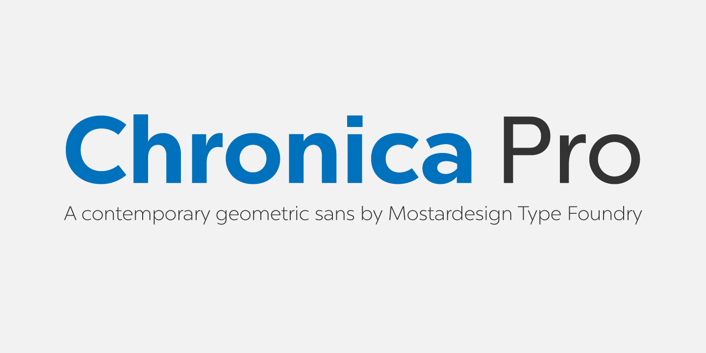 フォント Chronica Pro 
