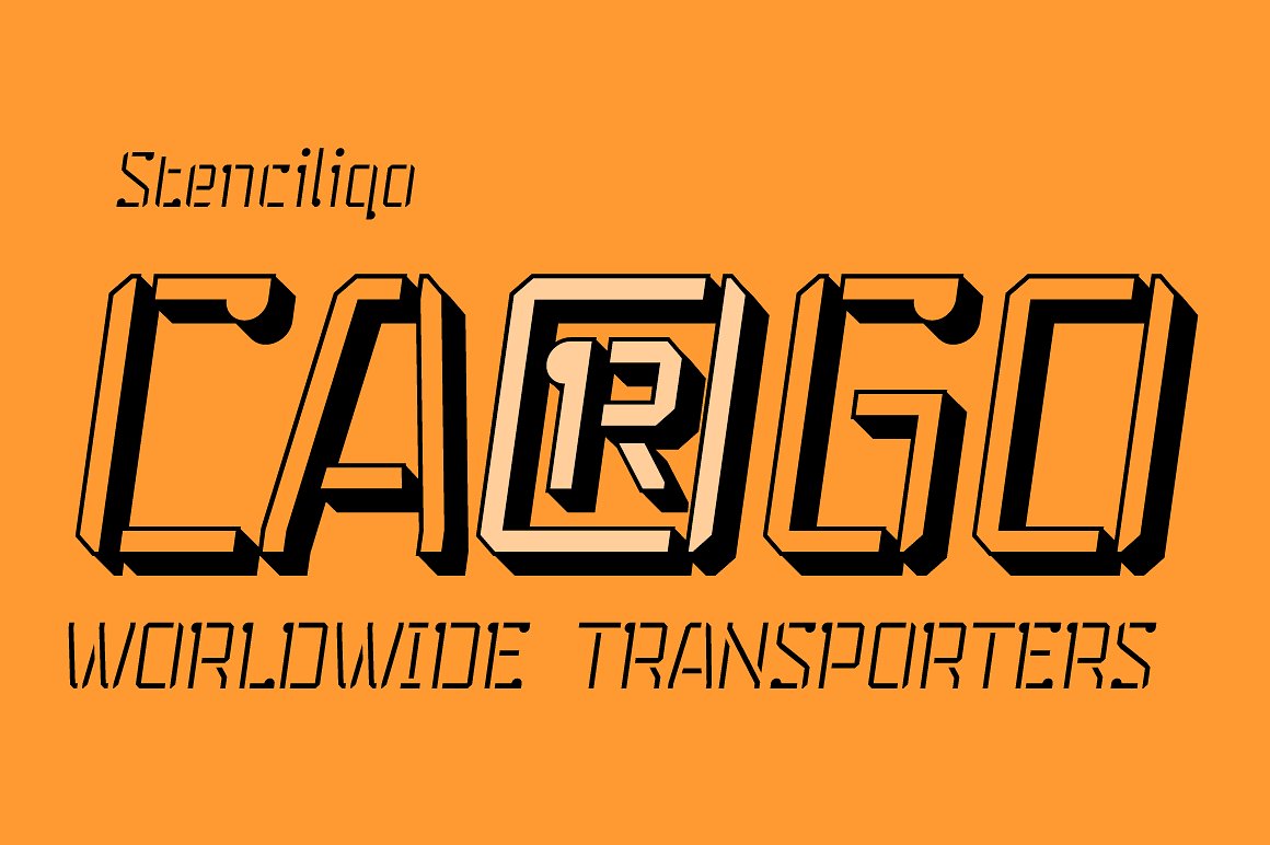 フォント Stenciliqo 4F