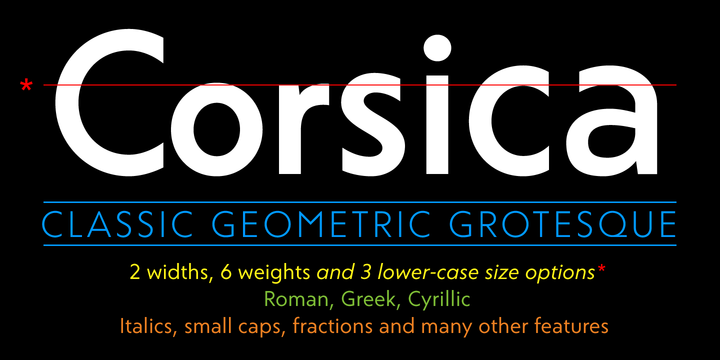 フォント Corsica