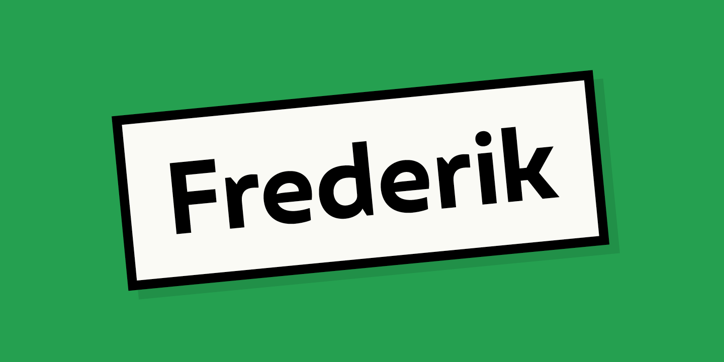 フォント Frederik