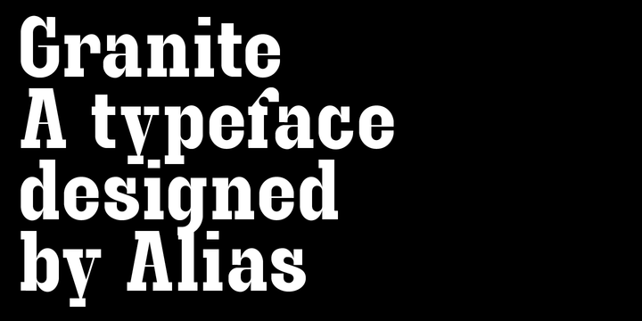 フォント Granite
