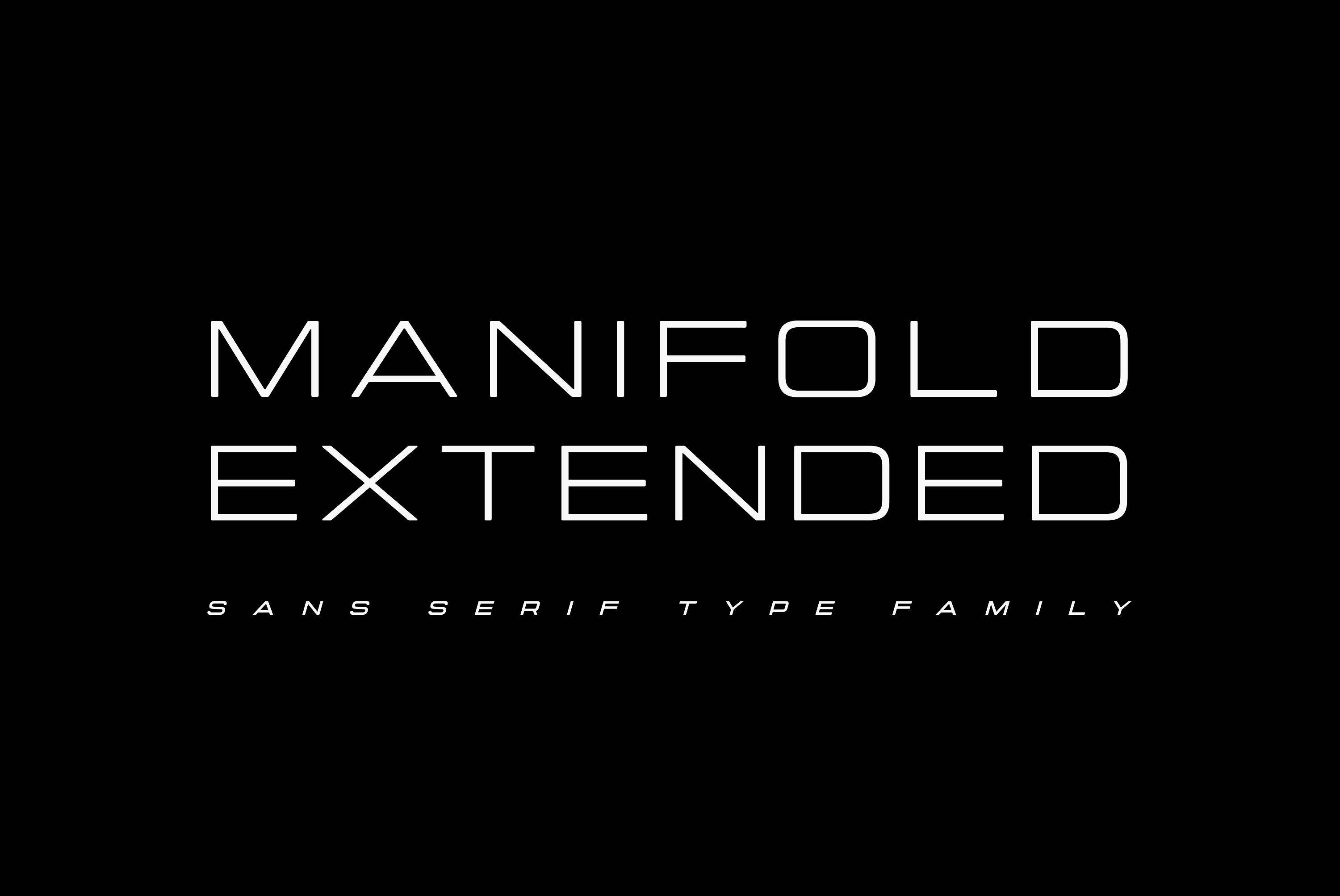 フォント Manifold Extended