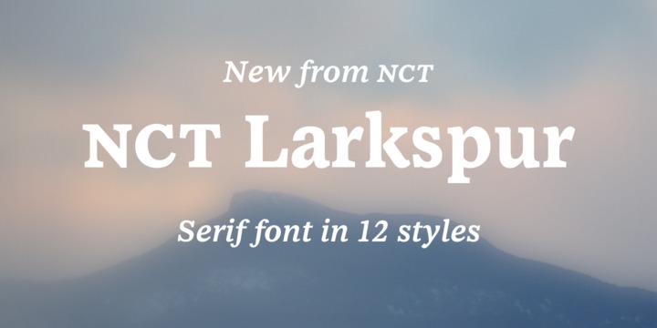 フォント NCT Larkspur