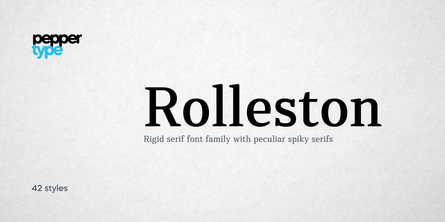 フォント Rolleston