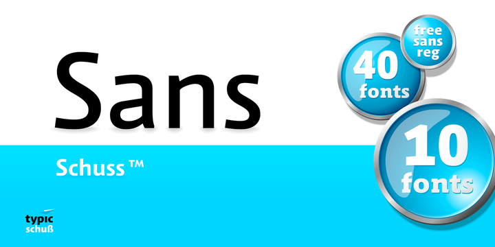 フォント Schuss Sans PCG