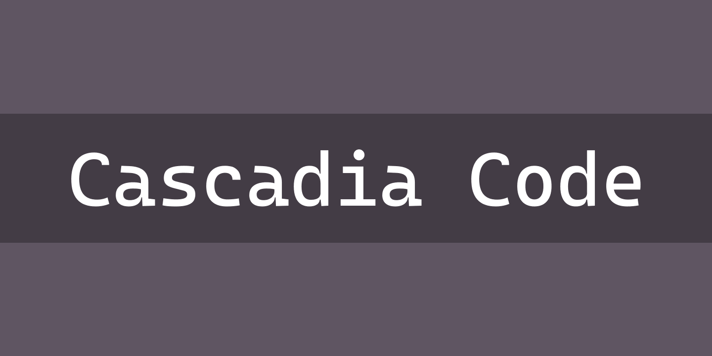 フォント CASCADIA CODE