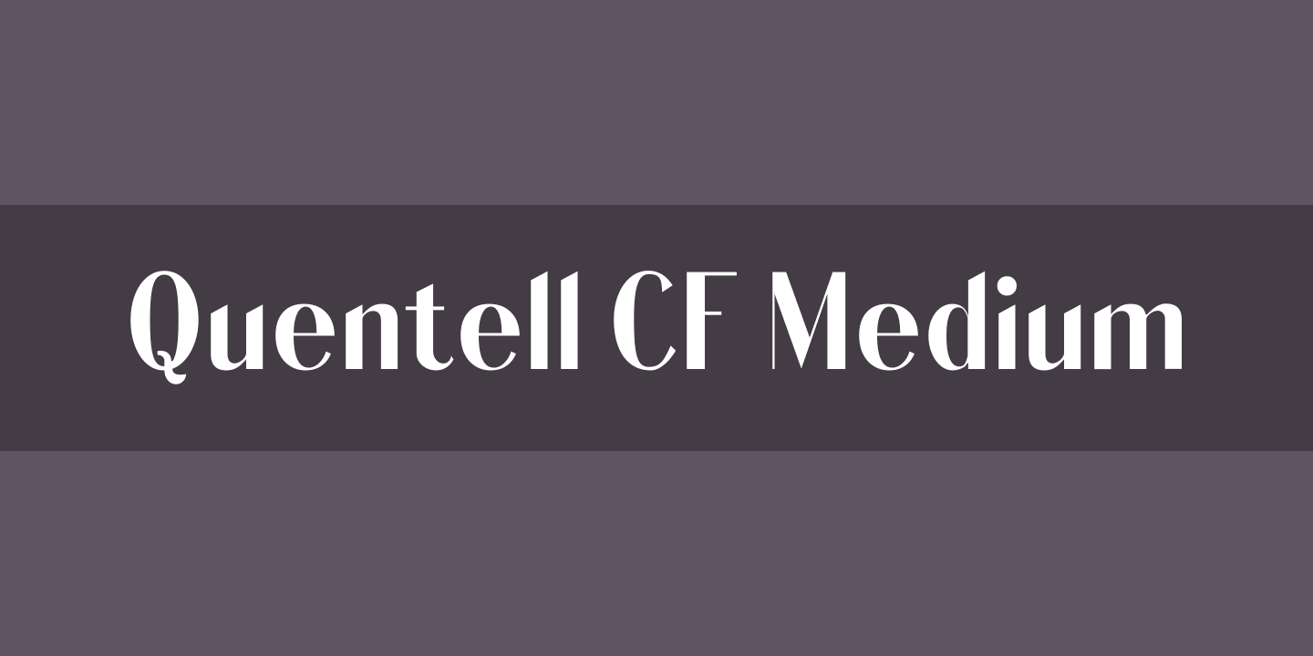 フォント QUENTELL CF