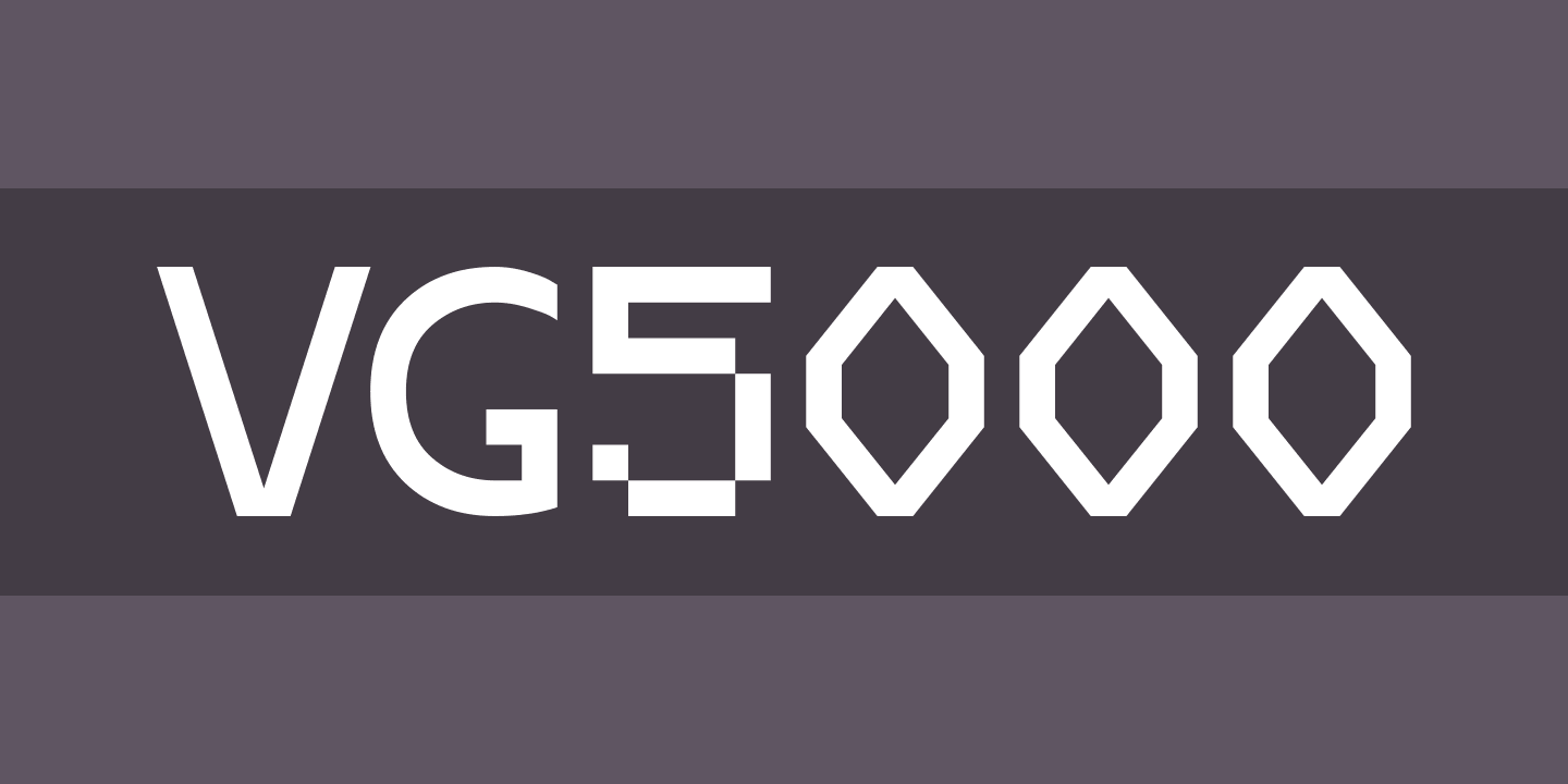 フォント VG5000
