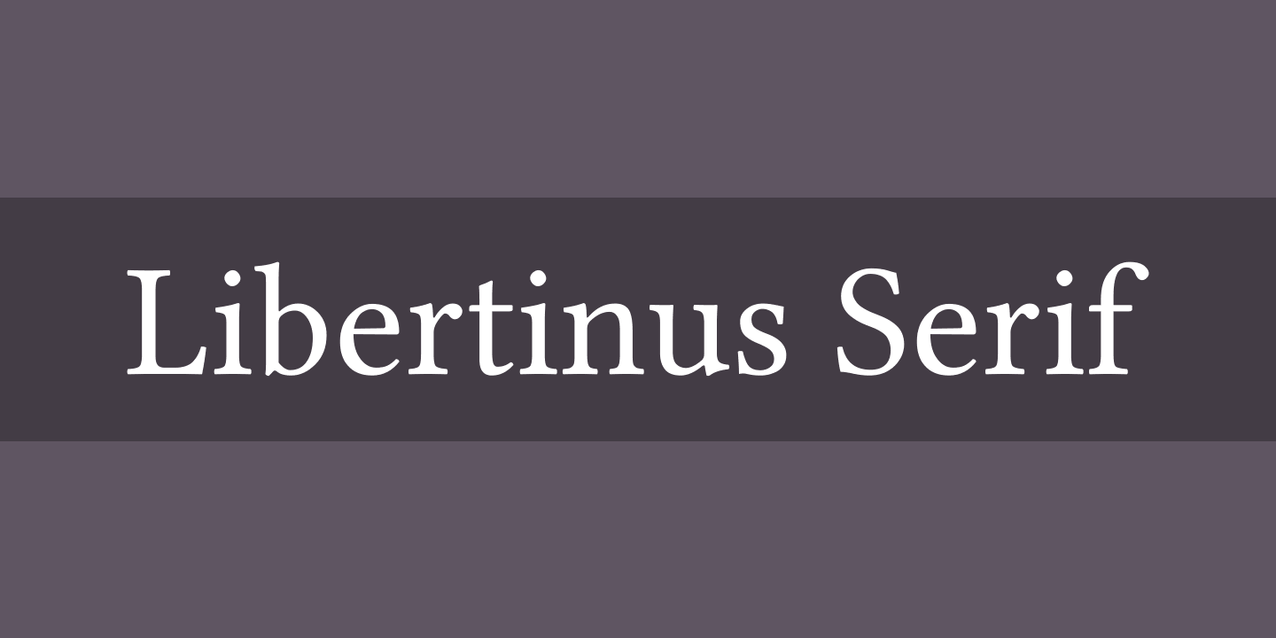フォント LIBERTINUS