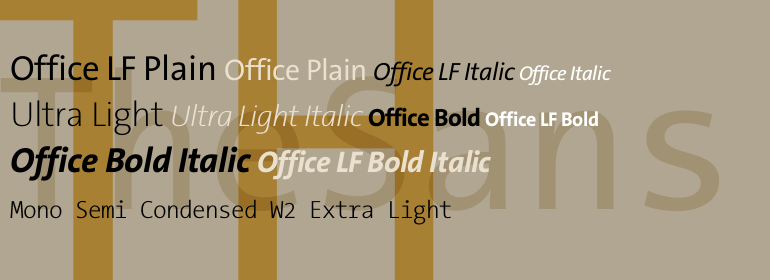 フォント The Sans