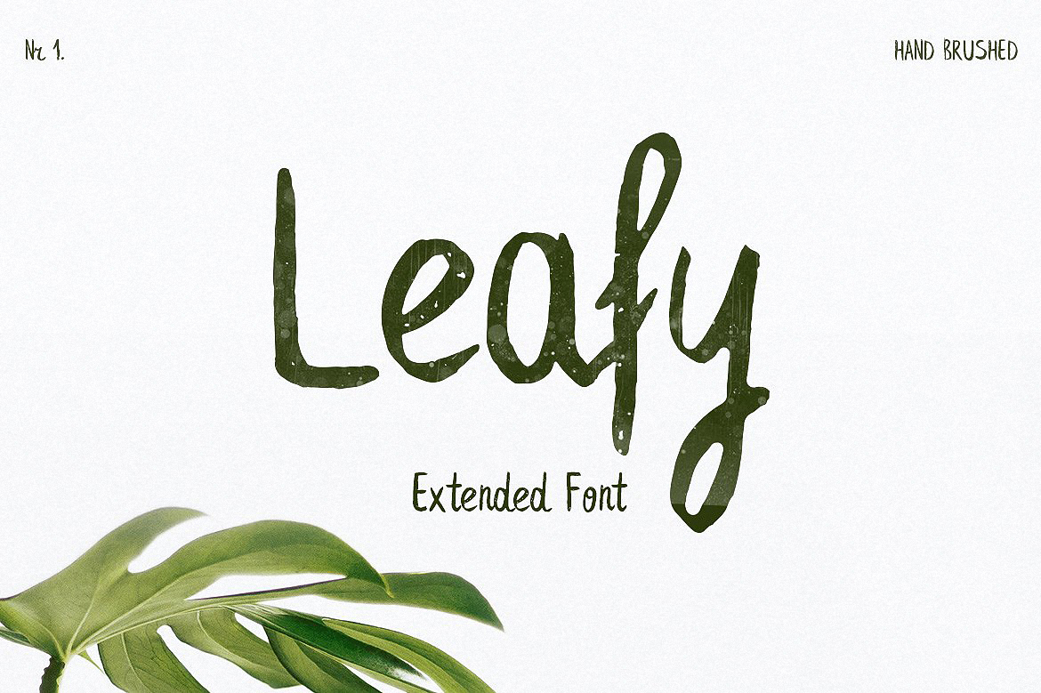 フォント Leafy Extended