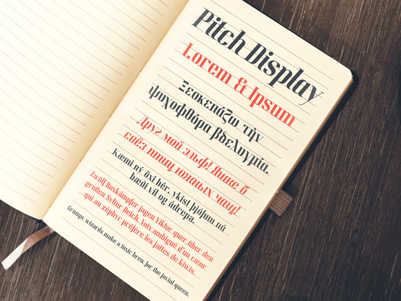 フォント Pitch Display