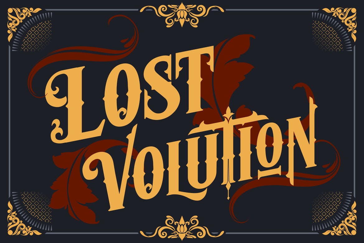 フォント Lost Volution