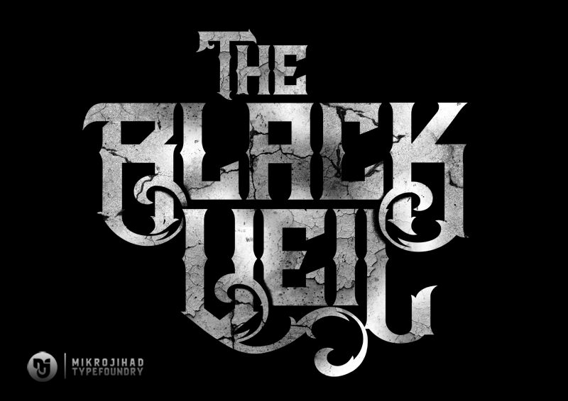 フォント The Black Veil