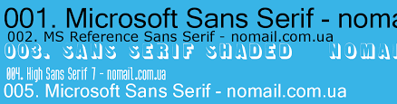 フォント Microsoft Sans Serif