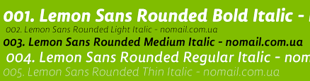 Lemon Sans Rounded Condensed