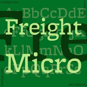 フォント FreightMicro