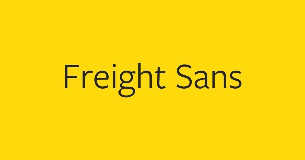 フォント Freight Sans
