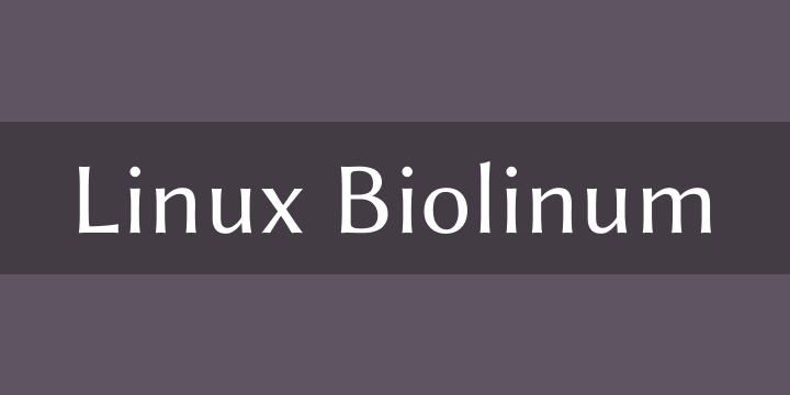 フォント Linux Biolinum