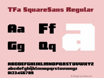 フォント TFa SquareSans