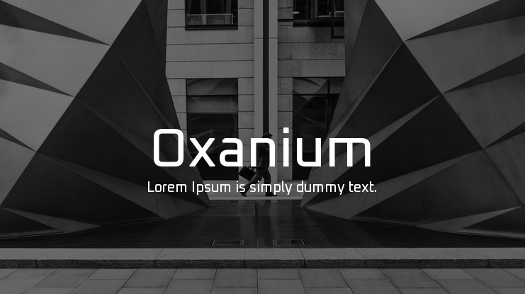 フォント Oxanium