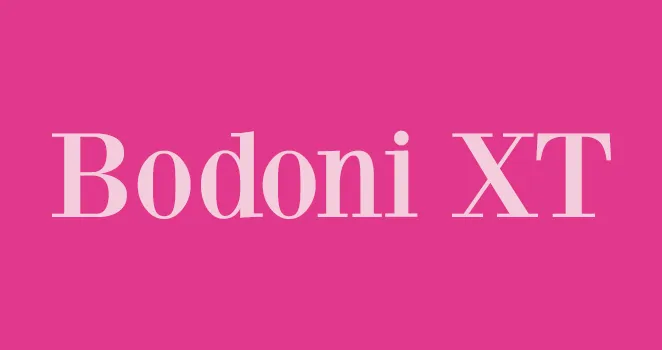 フォント Bodoni XT