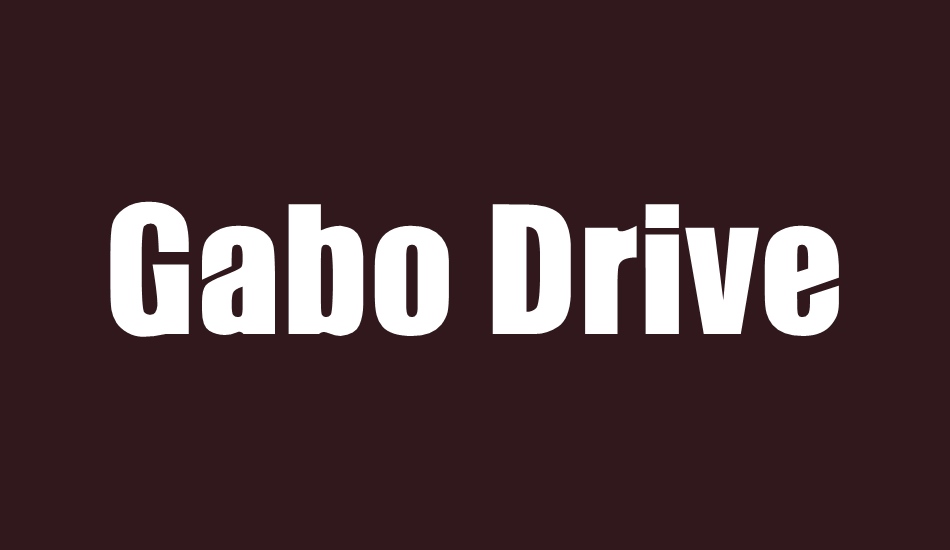 フォント Gabo Drive