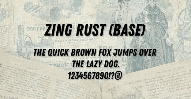 フォント Zing Rust