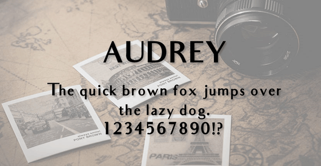 フォント Audrey