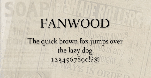 フォント Fanwood