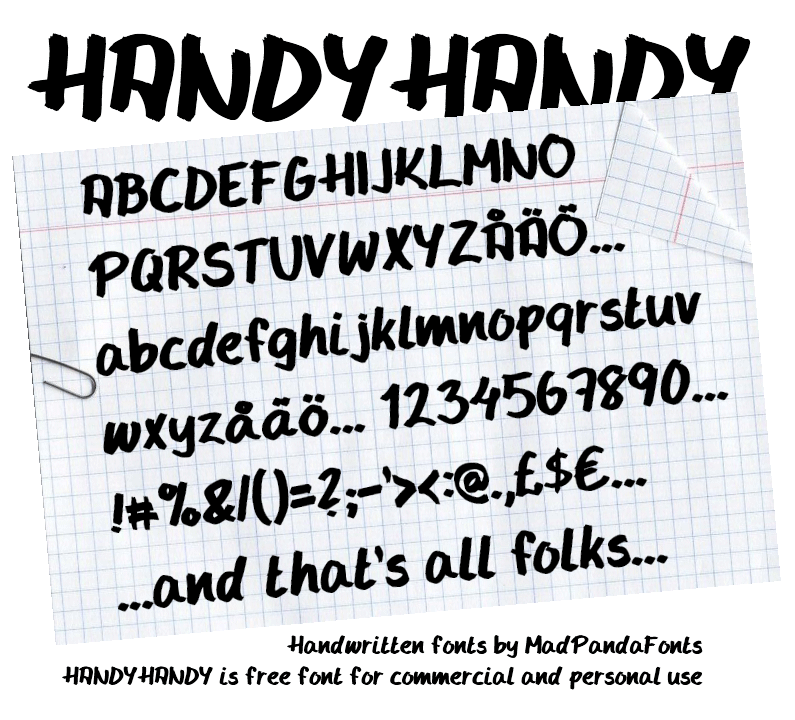 フォント Handy