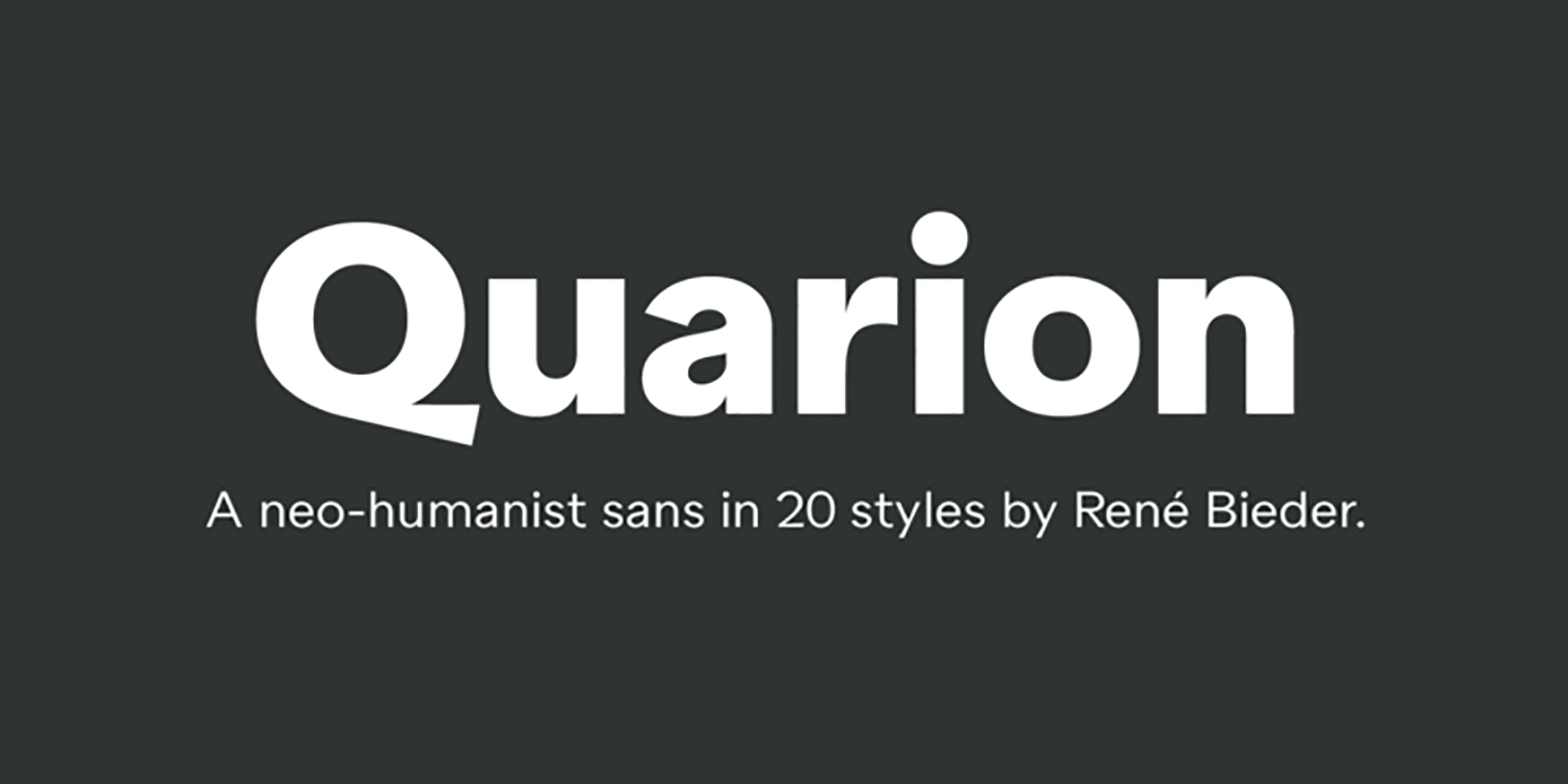 フォント Quarion