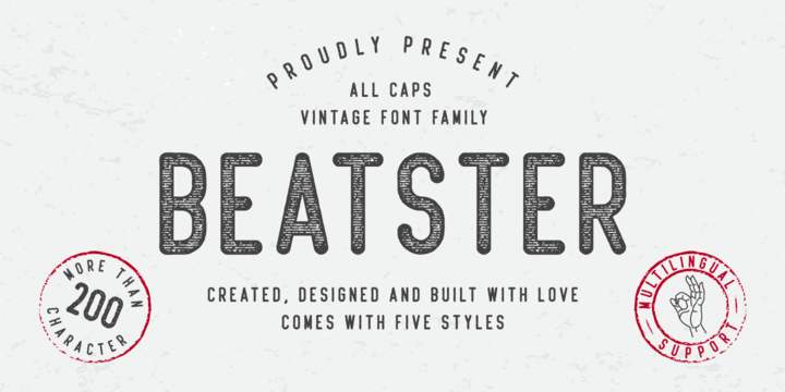 フォント Beatster