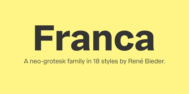 フォント Franca