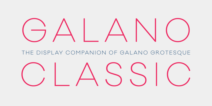 フォント Galano Classic