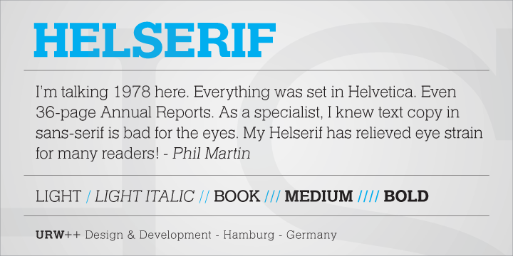 フォント Helserif