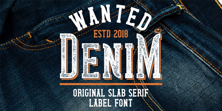 フォント Wanted Denim