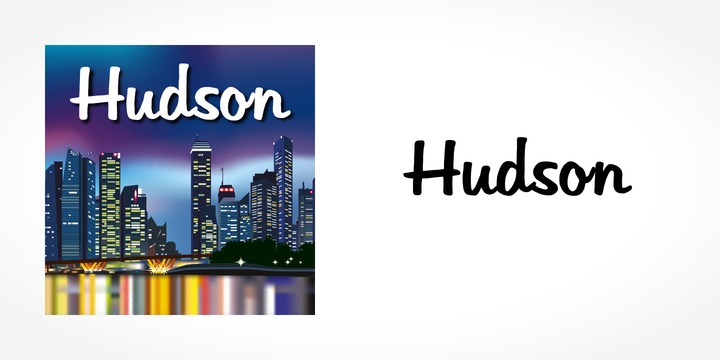 フォント Hudson
