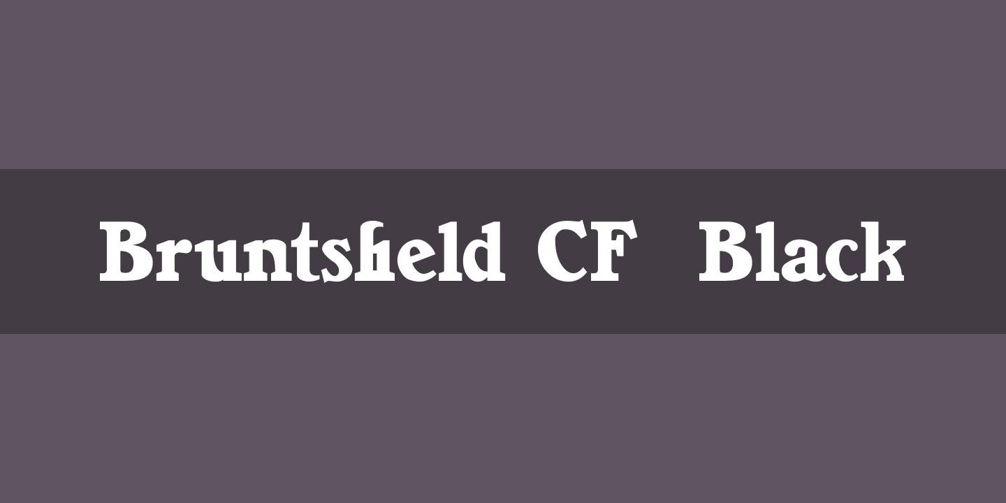 フォント Bruntsfield CF