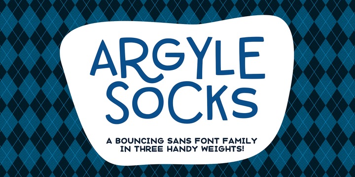 フォント Argyle Socks