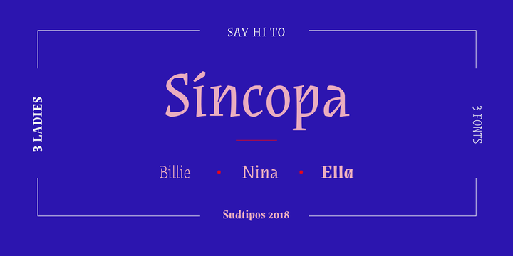 フォント Sincopa