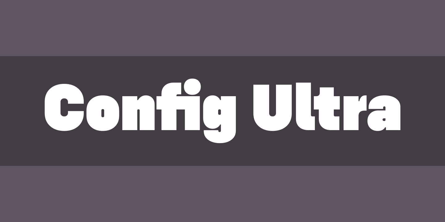 フォント Config Ultra