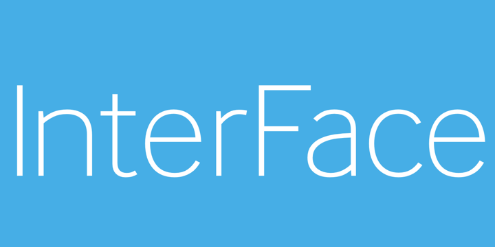 フォント InterFace