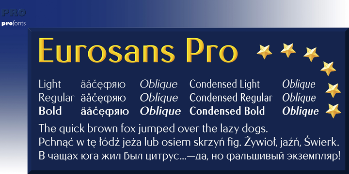 フォント EuroSans Pro