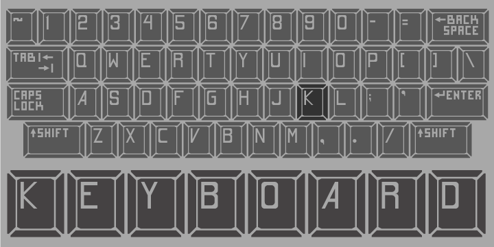フォント Keyboard