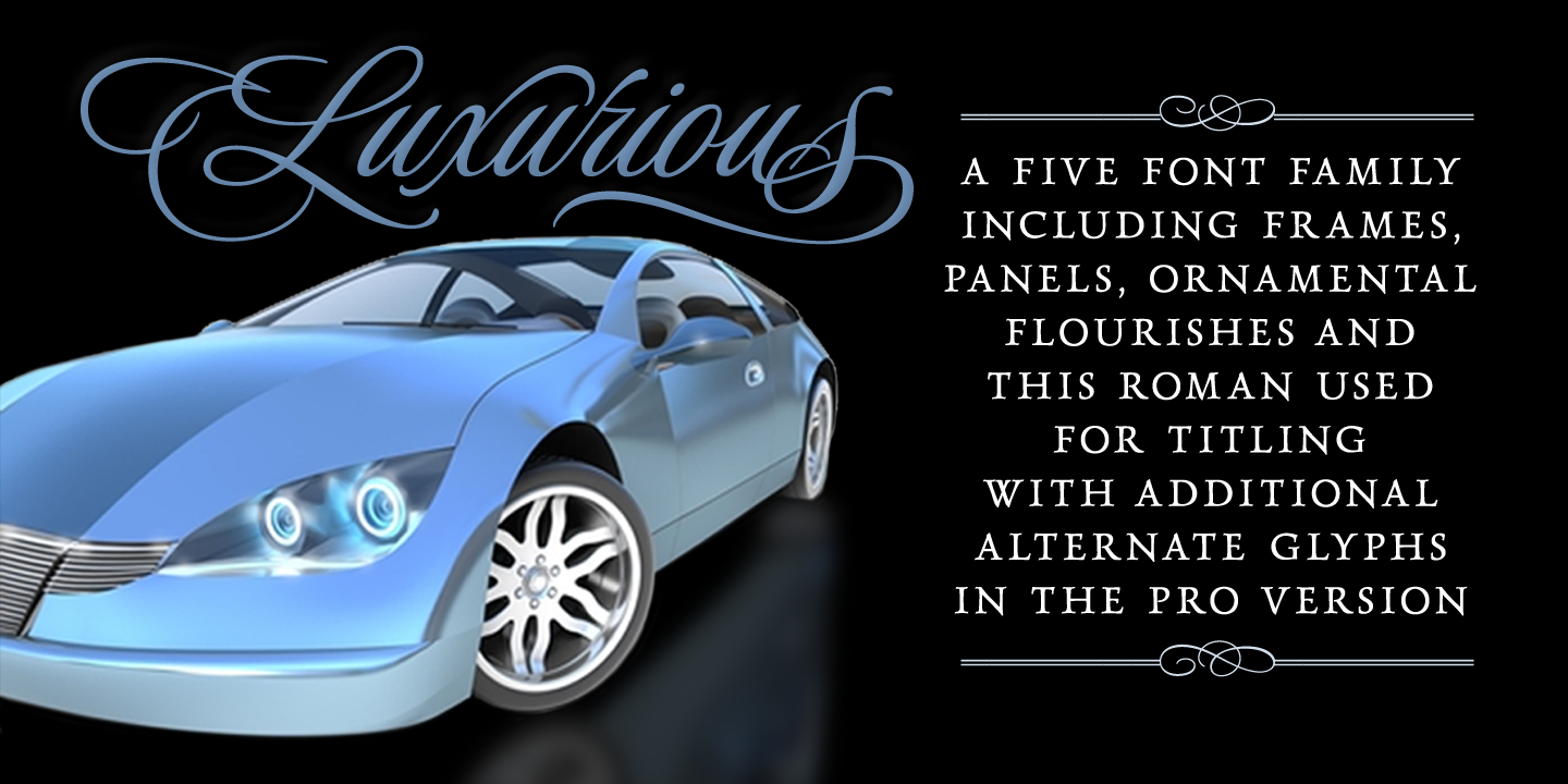 フォント Luxurious